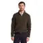 Schoffel Lewis Lambswool 1/4 Zip Jumper - Chocolate