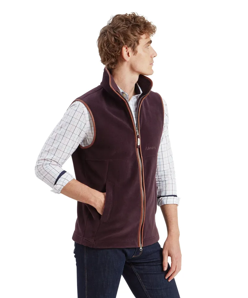 Schoffel Oakham Fleece Gilet - Port-1