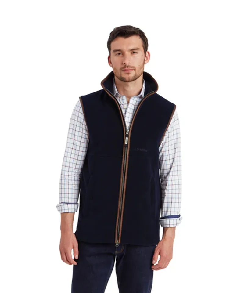 Schoffel Oakham Fleece Gilet - Navy-2