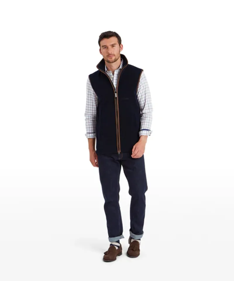 Schoffel Oakham Fleece Gilet - Navy