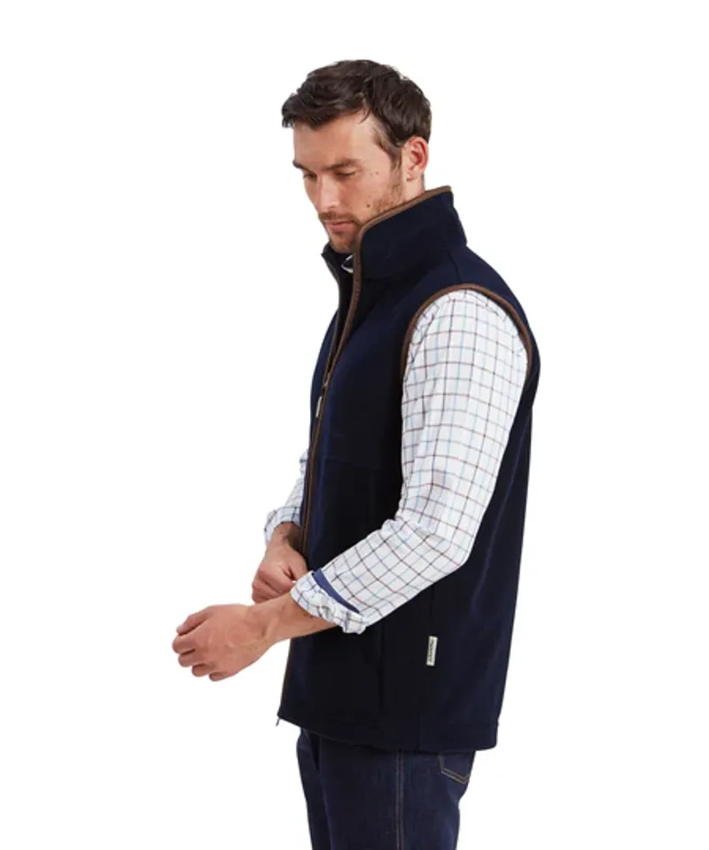 Schoffel Oakham Fleece Gilet - Navy-4