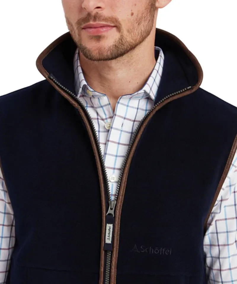 Schoffel Oakham Fleece Gilet - Navy-5
