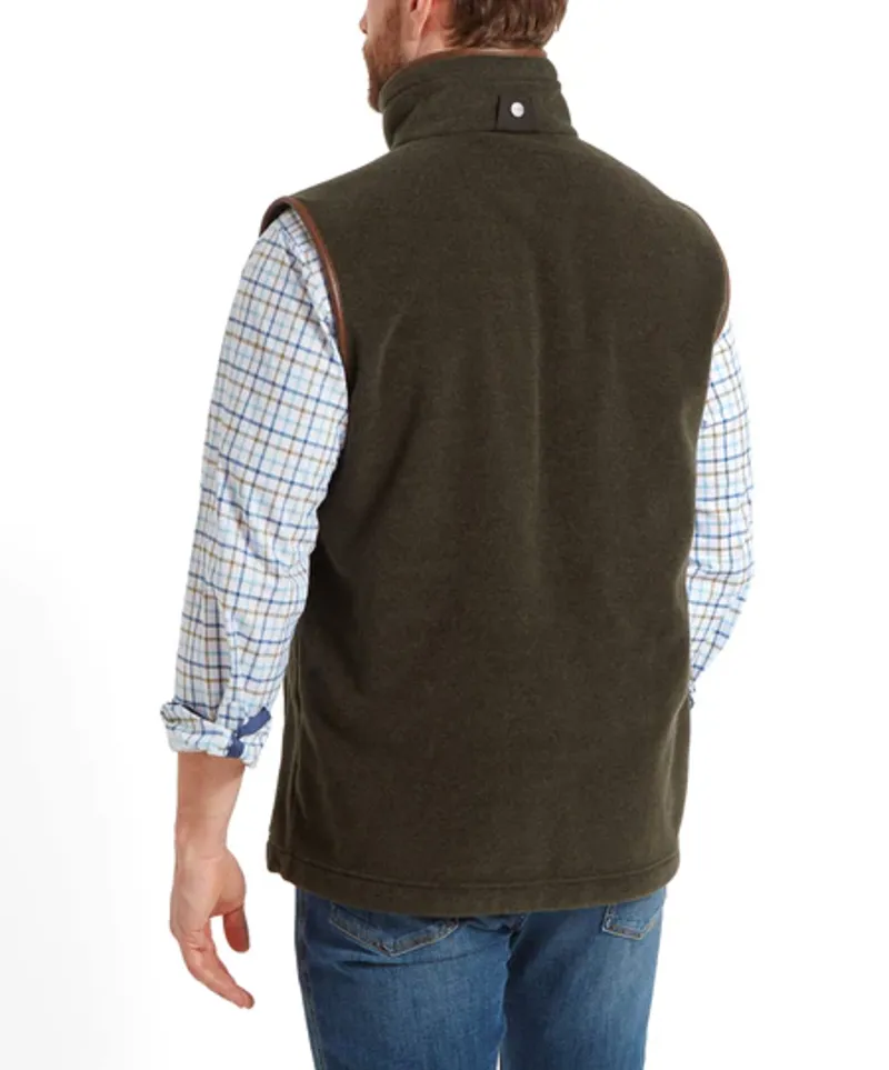 Schoffel Oakham Fleece Gilet - Dark Olive-5