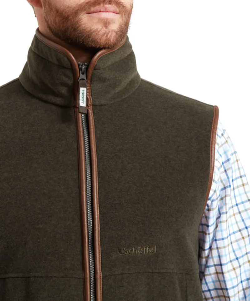Schoffel Oakham Fleece Gilet - Dark Olive-7