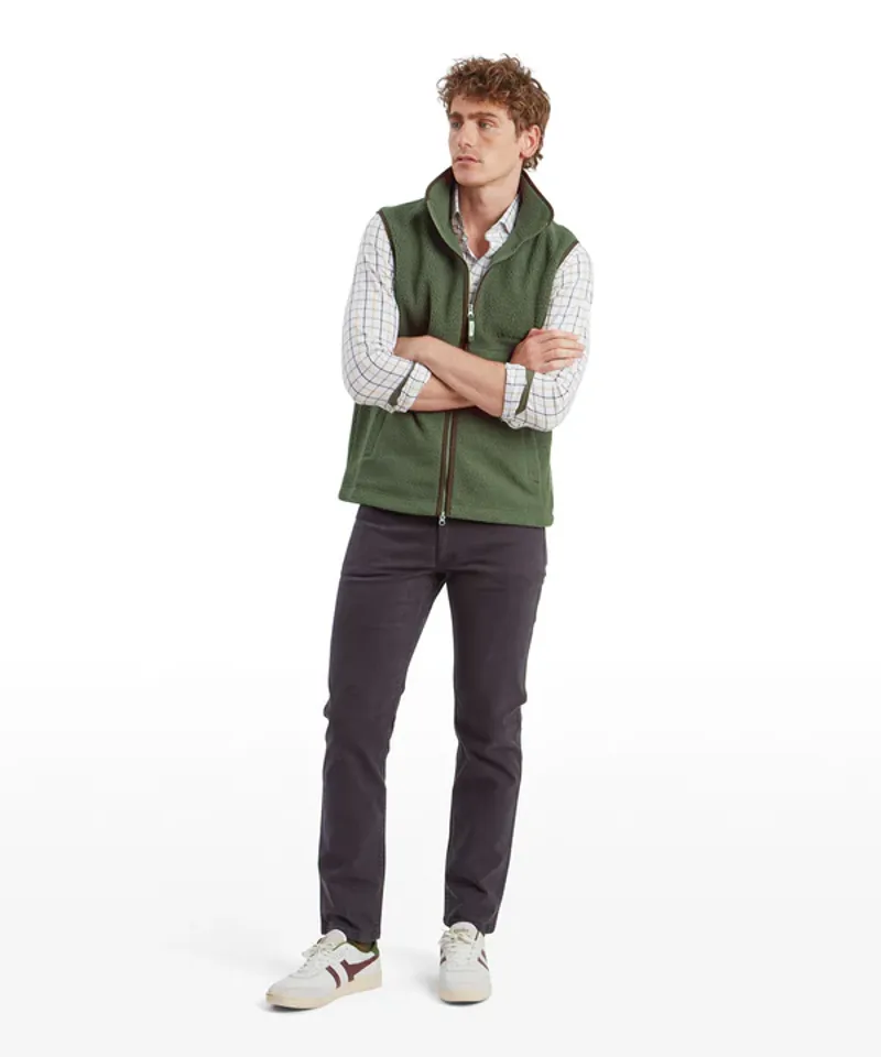 Schoffel Oakham Retro Fleece Gilet - Woodland-1