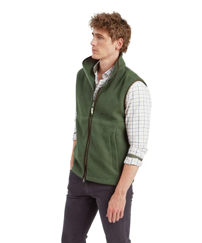 Schoffel Oakham Retro Fleece Gilet - Woodland-2