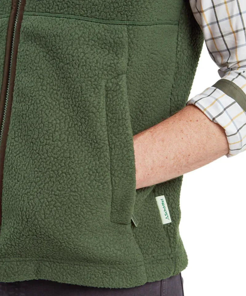Schoffel Oakham Retro Fleece Gilet - Woodland-5