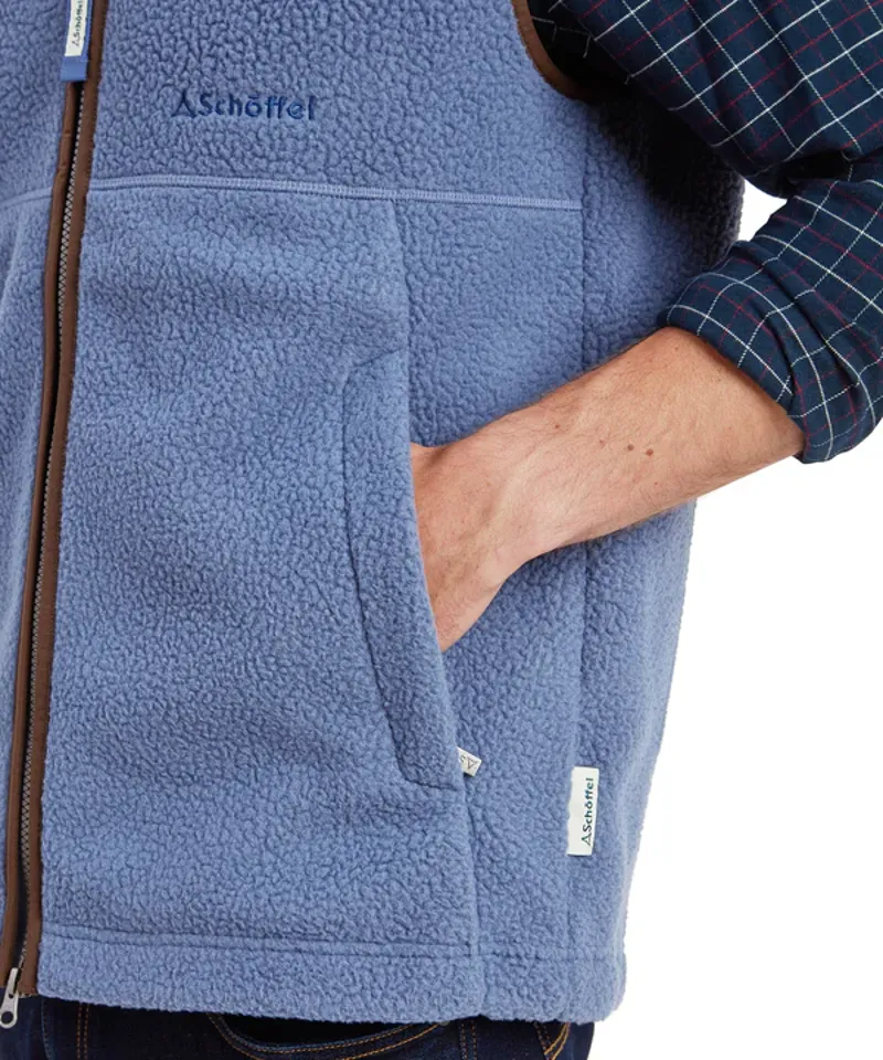 Schoffel Oakham Retro Fleece Gilet - Vintage Navy-6