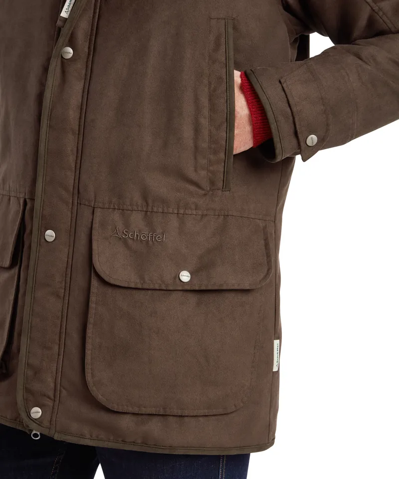 Schoffel Oundle Country Coat - Coffee Bean-6