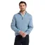 Schoffel Porthmeor Pima Cotton 1/4 Zip Jumper - Denim Blue
