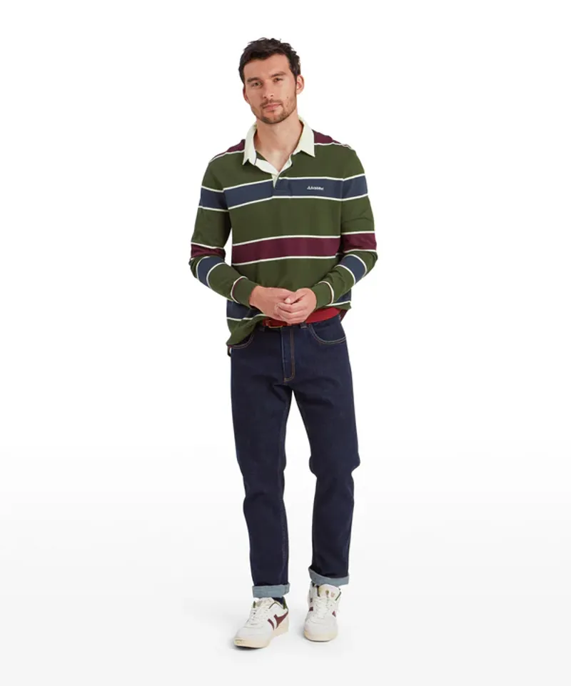 Schoffel Porthtowan Rugby Top - Woodland/Wine-3