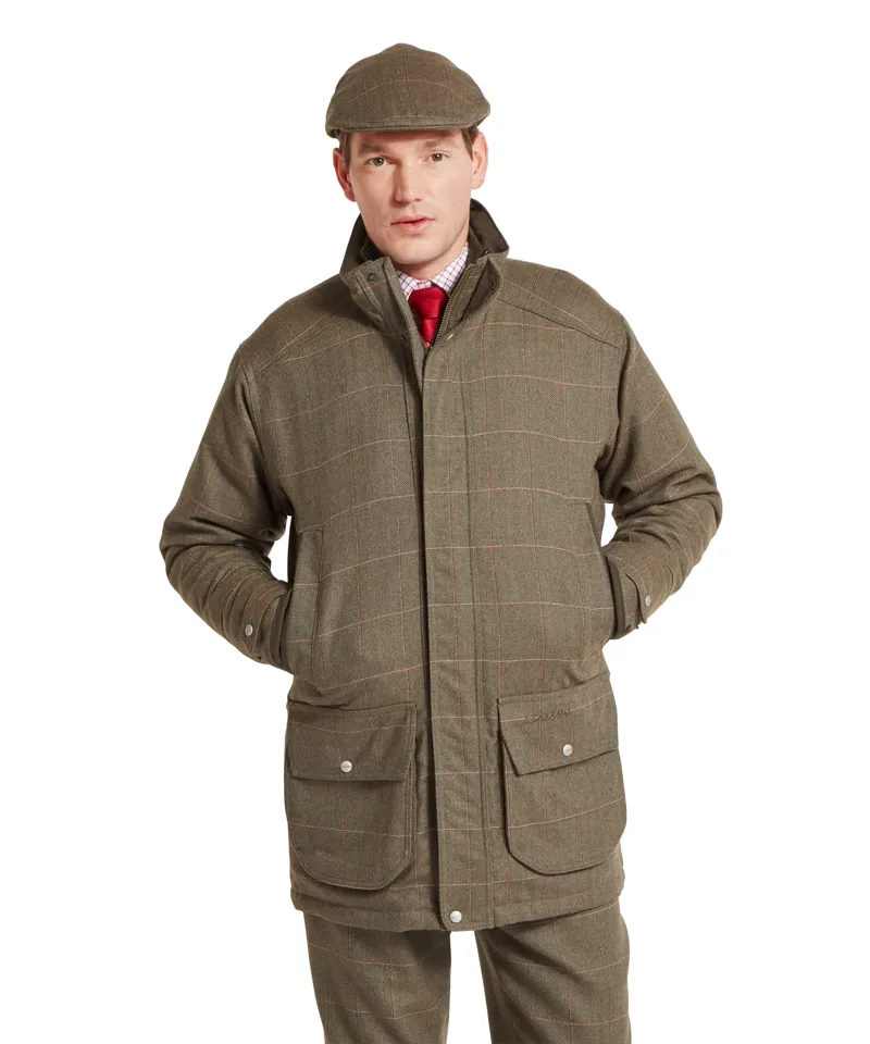 Schoffel Ptarmigan Tweed Classic Coat - Lochlane Tweed