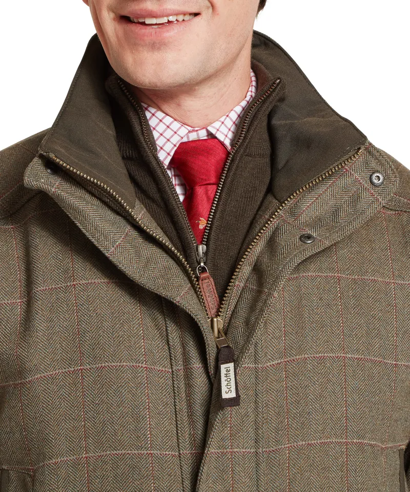 Schoffel Ptarmigan Tweed Classic Coat - Lochlane Tweed-7