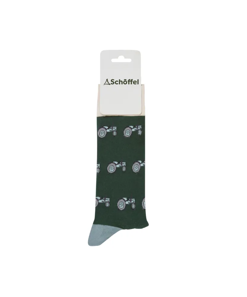 Schoffel Cotton Single Sock - Grey Tractor