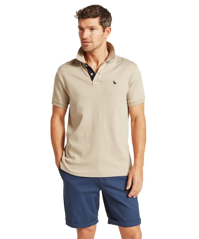 Schoffel St Ives Jersey Polo Shirt - Cobblestone
