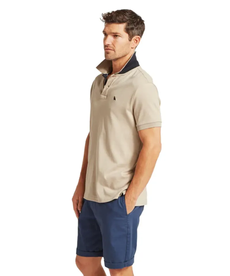 Schoffel St Ives Jersey Polo Shirt - Cobblestone-5