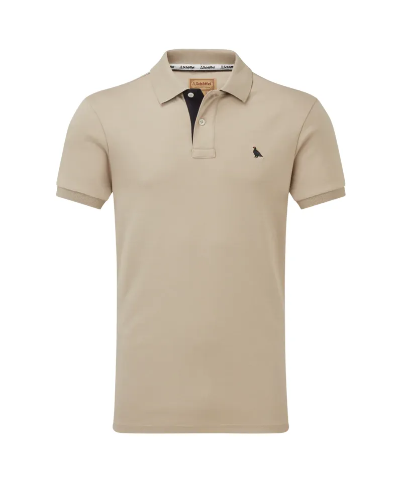 Schoffel St Ives Jersey Polo Shirt - Cobblestone-1