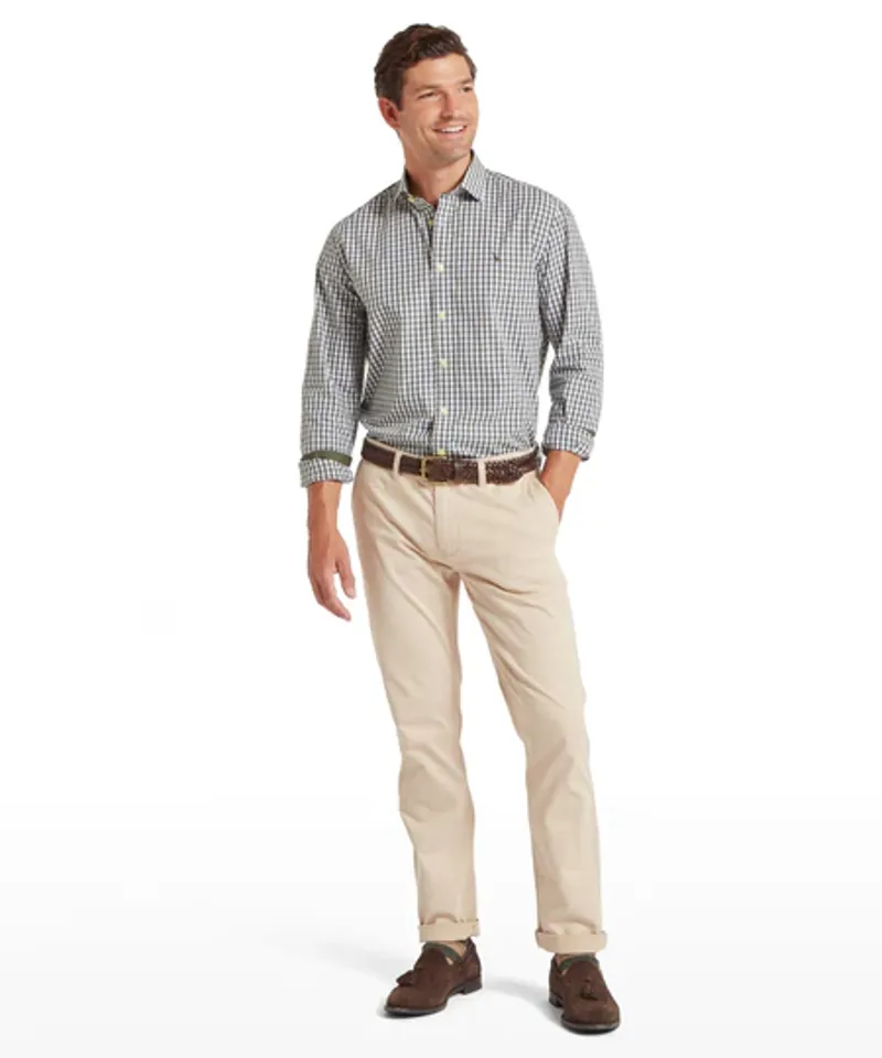 Schoffel Thorpeness Tailored Shirt - Beetle Green Check-2