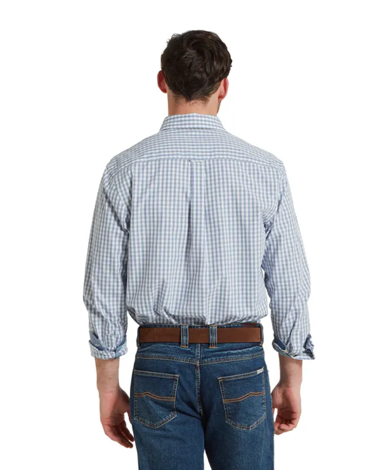 Schoffel Thorpeness Tailored Shirt - Pigeon Blue-2