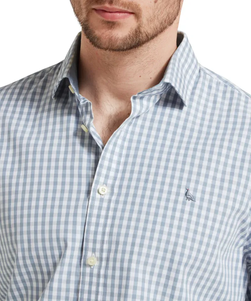 Schoffel Thorpeness Tailored Shirt - Pigeon Blue-3