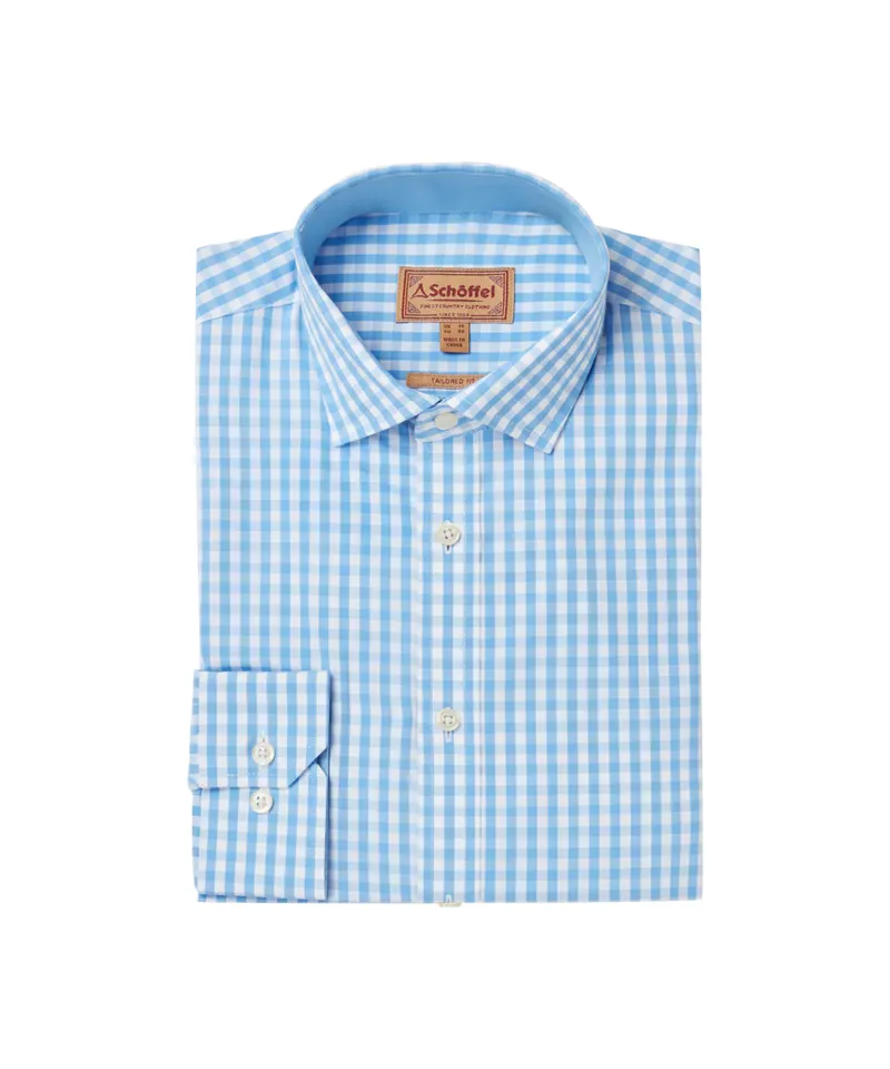 Schoffel Thorpeness Tailored Shirt - Blue Check-1