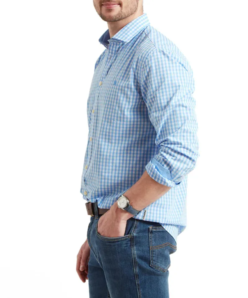 Schoffel Thorpeness Tailored Shirt - Blue Check-2