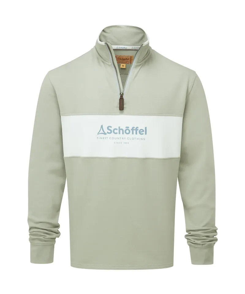 Schoffel Trencrom 1/4 Zip Navy/ Stone-2