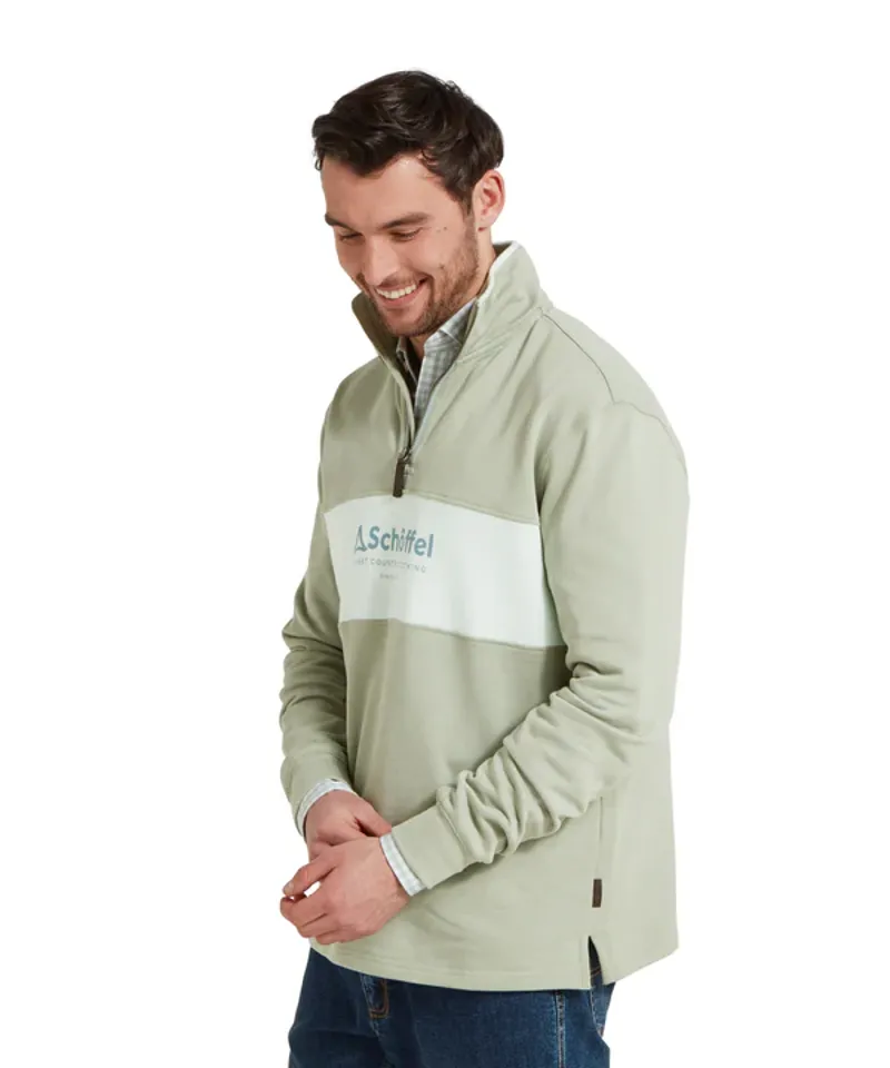 Schoffel Trencrom 1/4 Zip - Aqua Grey Blue Water-3