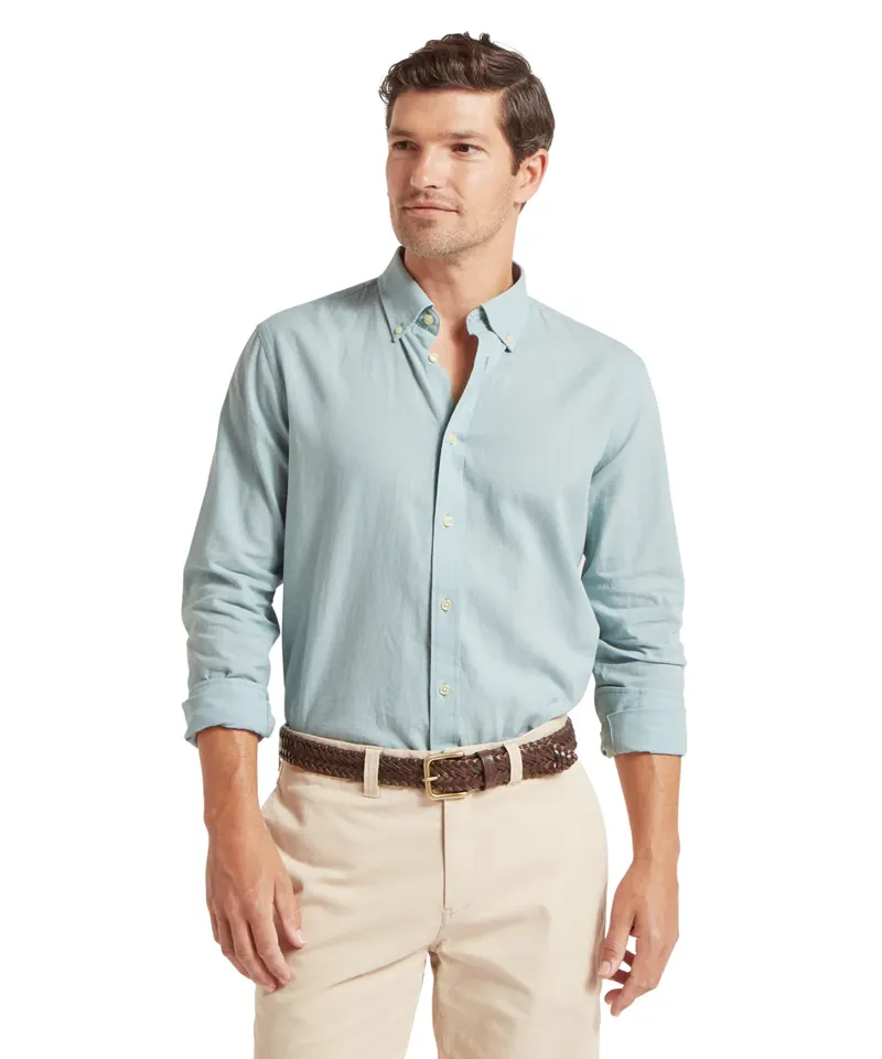 Schoffel Walsingham Linen Shirt - Surf Blue