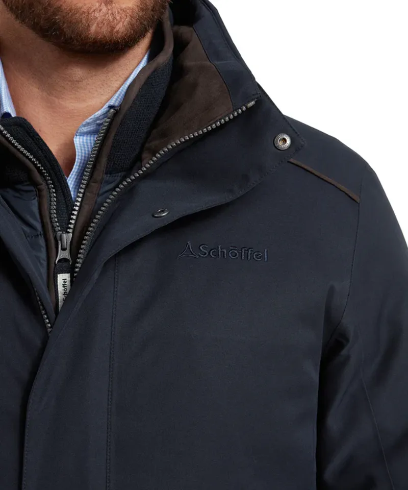 Schoffel Whitton Waterproof Coat - Navy-11