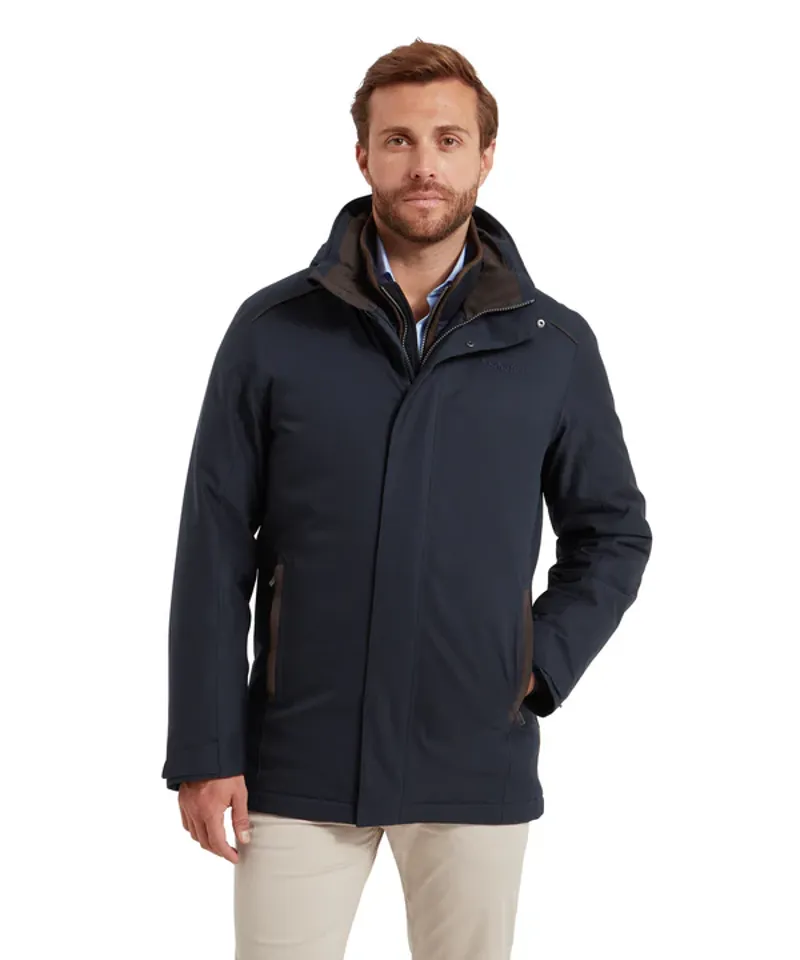 Schoffel Whitton Waterproof Coat - Navy-3
