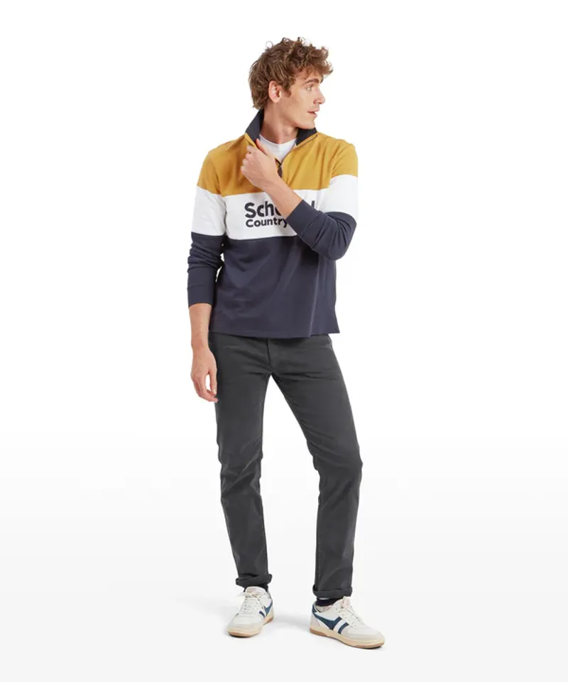 Schoffel Exeter Heritage 1/4 Zip - Mustard-6