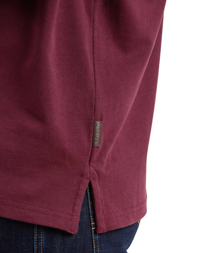 Schoffel Exmouth Heritage 1/4 Zip - Wine-5