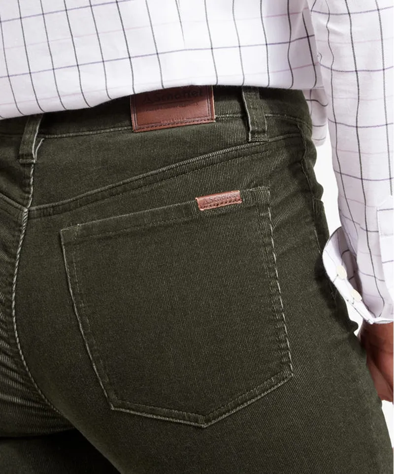 Schoffel Clover Cord Jean - Forest-2