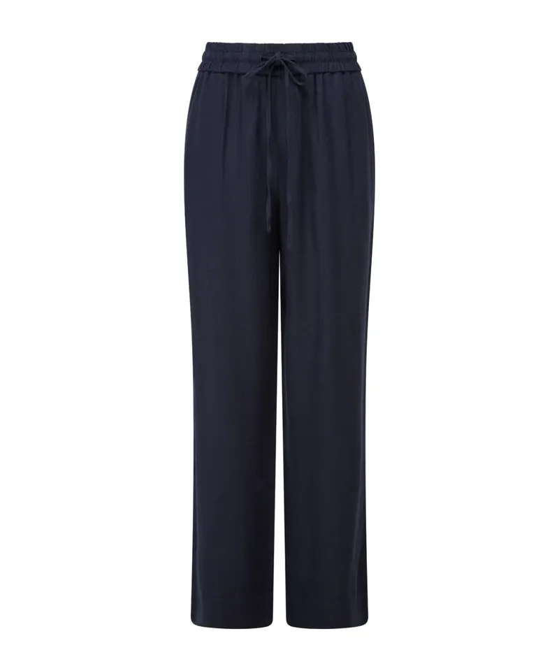 Schoffel Daphne Linen Trousers - Navy-1