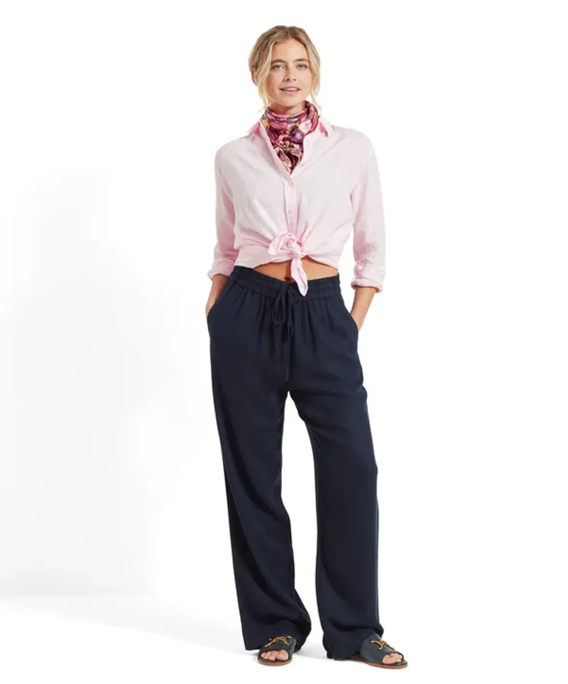 Schoffel Daphne Linen Trousers - Navy