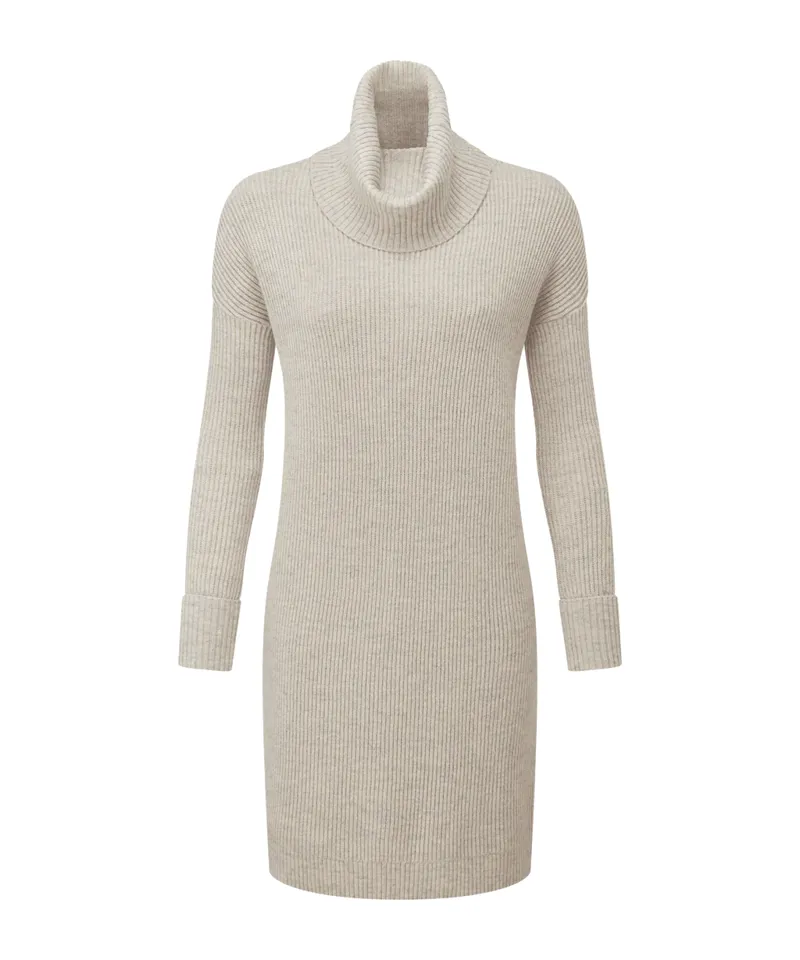 Schoffel Filey Roll Neck Dress - Oat Grey-1