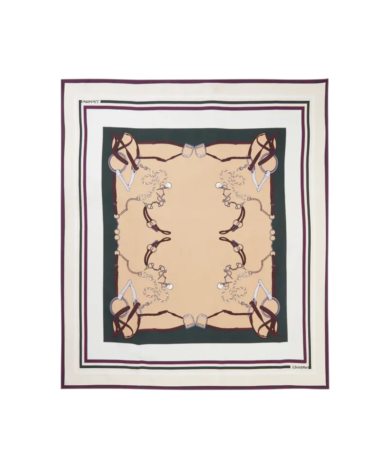 Schoffel Hathersage Silk Scarf - Bridle Print-1