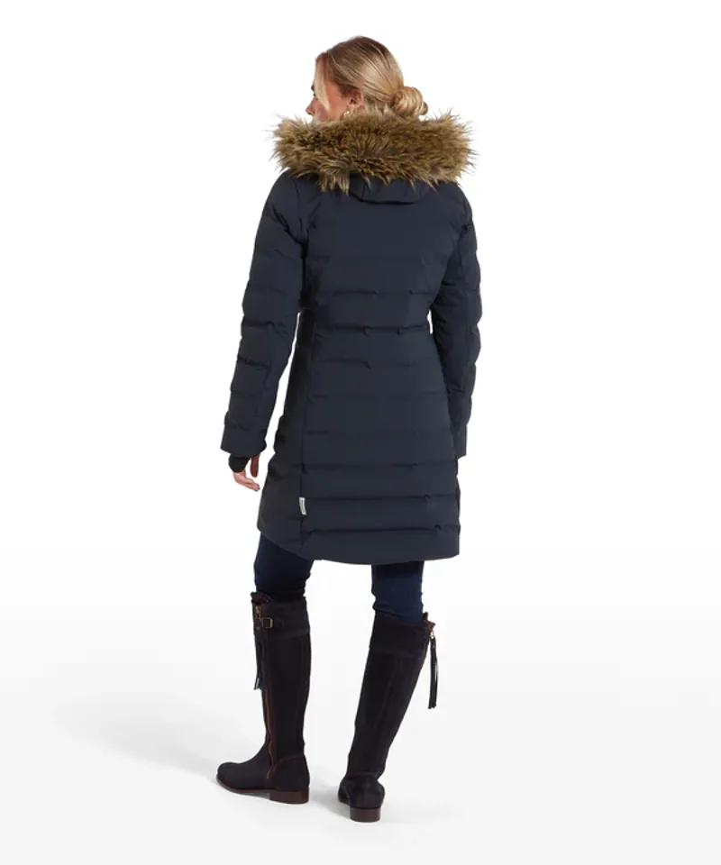 Schoffel Hurlingham Waterproof Down Coat - Carbon Navy-8