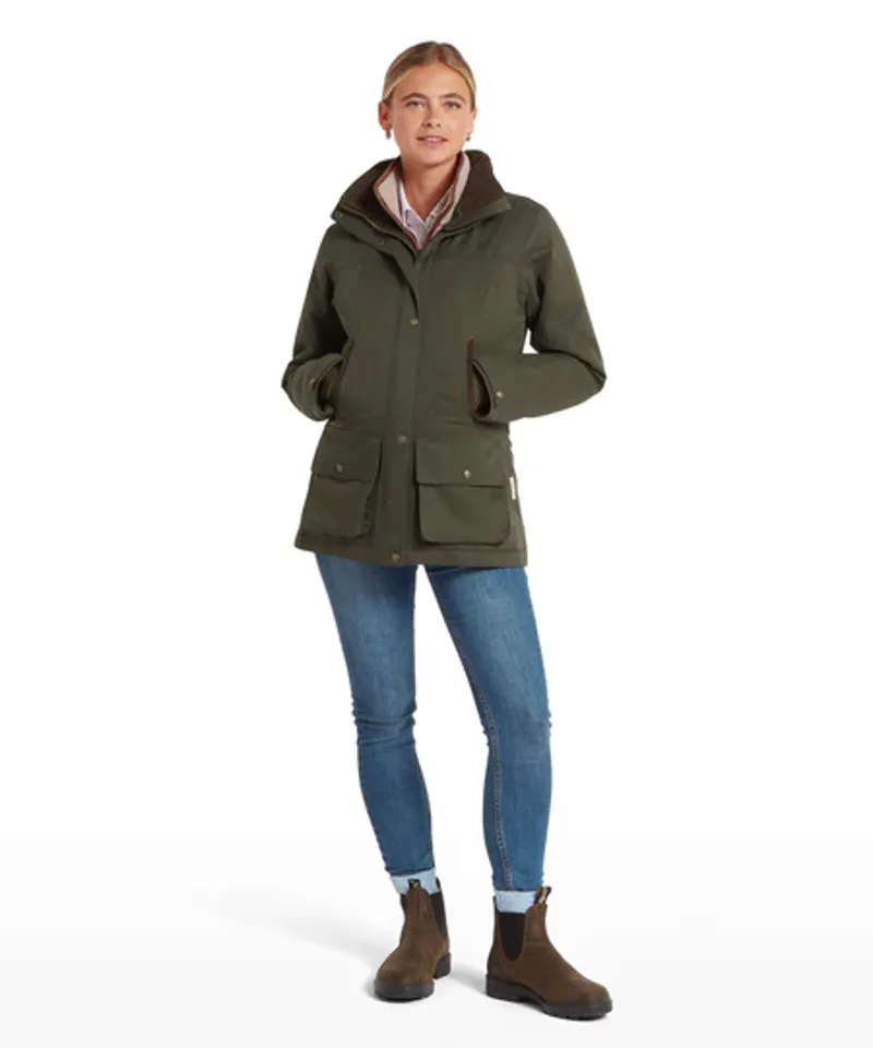 Schoffel Ladies Langton Country Coat - Woodland-2