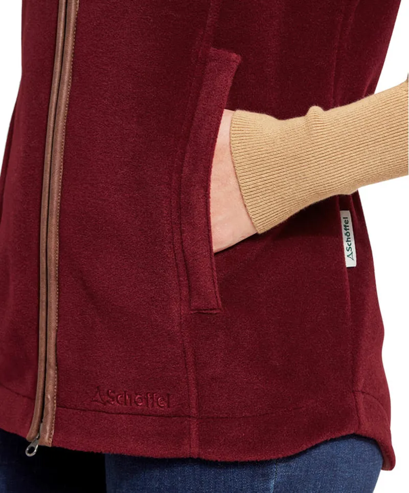 Schoffel Lyndon II Fleece Gilet - Claret-4