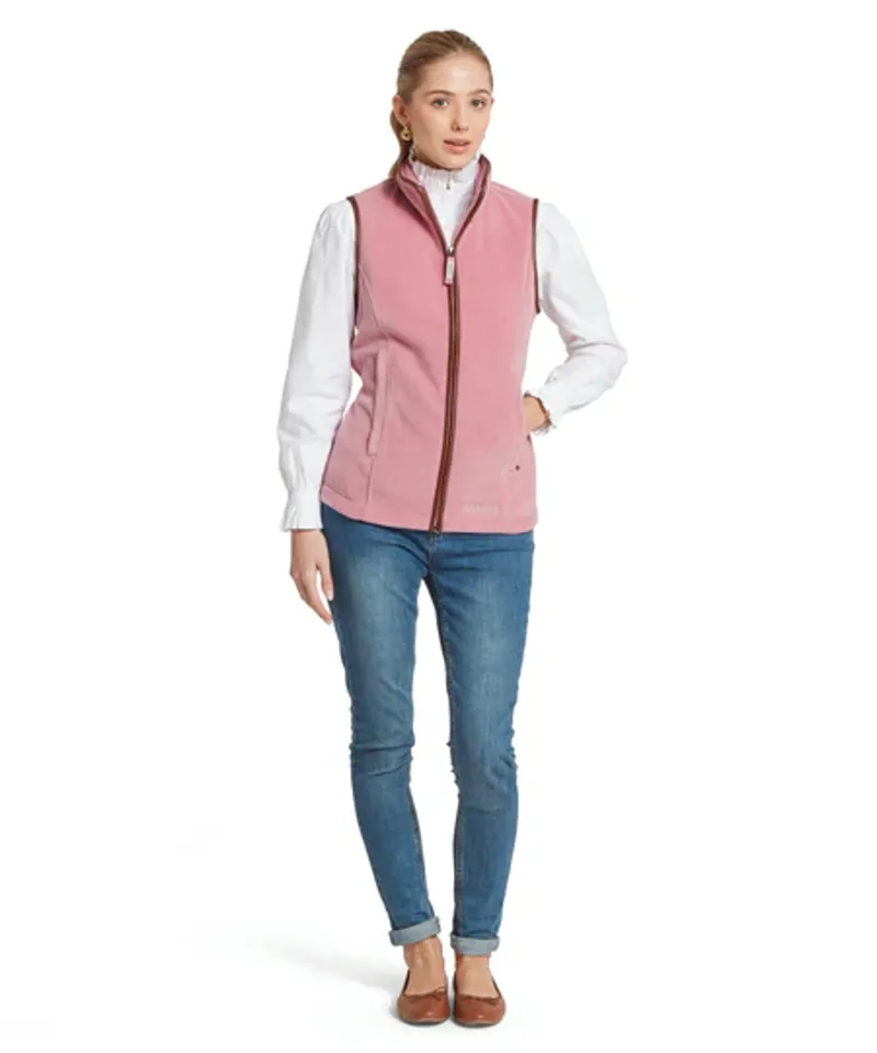 Schoffel Lyndon II Fleece Gilet - Antique Rose