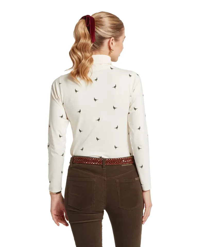 Schoffel Ladies Malham Top - Dark Khaki Green Pheasant-3