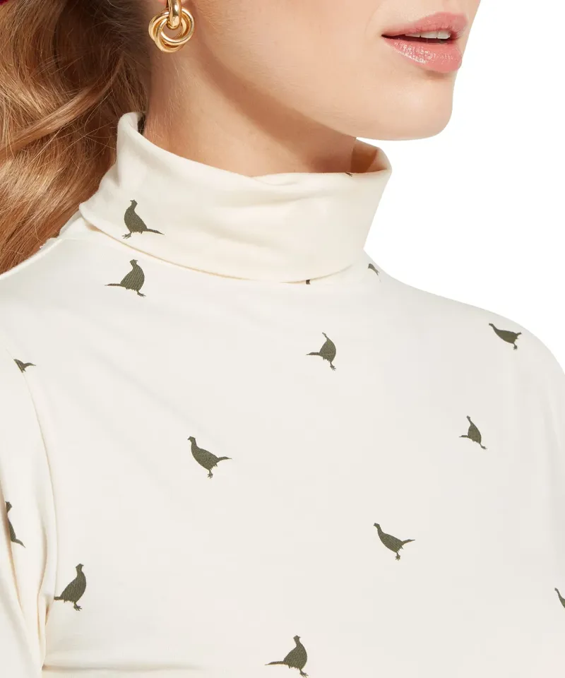 Schoffel Ladies Malham Top - Dark Khaki Green Pheasant-4