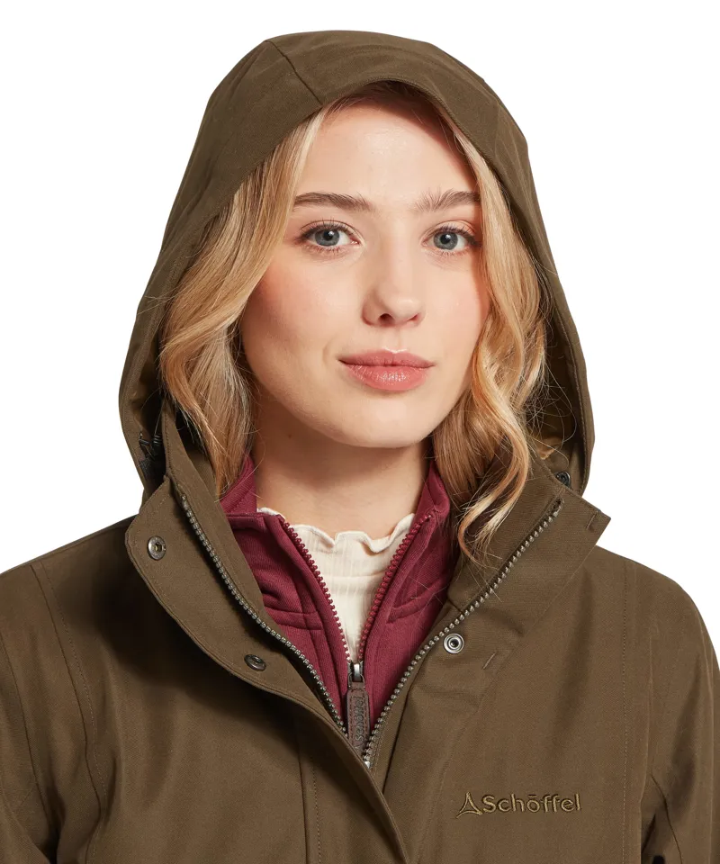Schoffel Ladies Marefield Waterproof Coat - Dark Caper-11