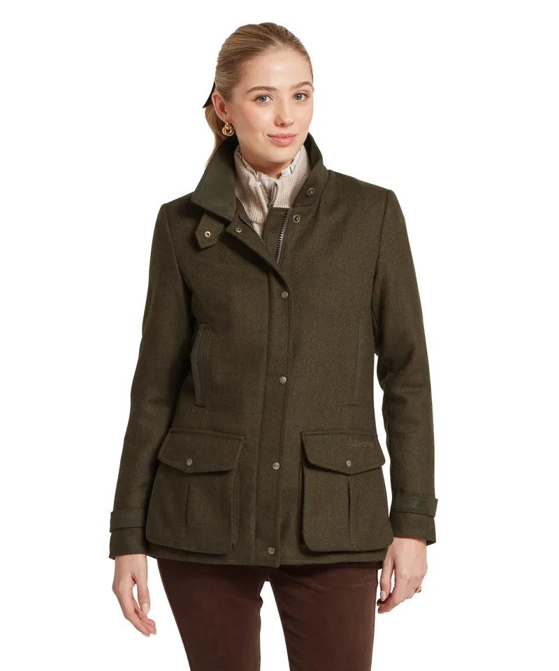 Schoffel Murra Tweed Coat - Dark Loden Herr. Tweed