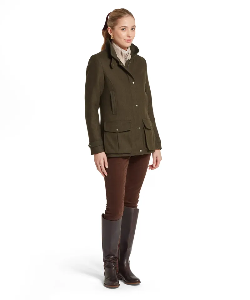 Schoffel Murra Tweed Coat - Dark Loden Herr. Tweed-6