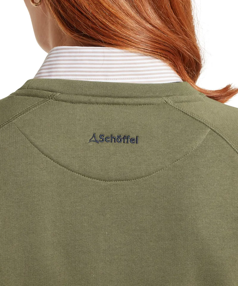 Schoffel Ladies Newberry Sweatshirt - Dark Khaki Green-4