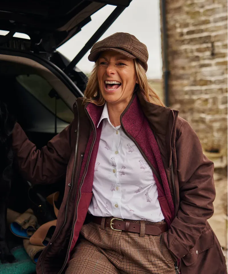 Schoffel Ladies Newsboy Cap - Teviot Tweed-2