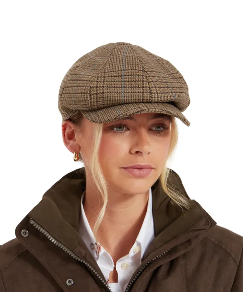 Schoffel Ladies Newsboy Cap - Teviot Tweed-1